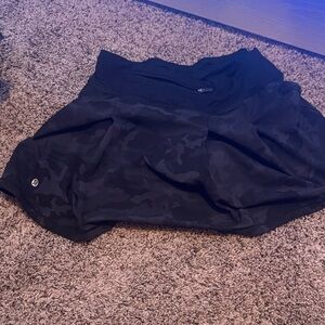 Black Camouflage Women's Skirt